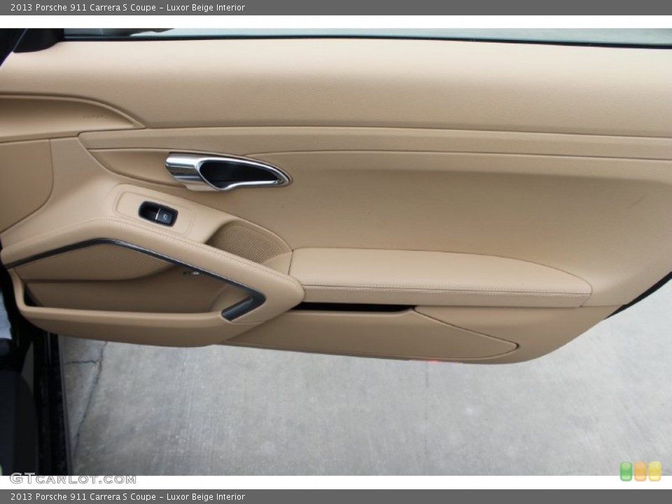 Luxor Beige Interior Door Panel for the 2013 Porsche 911 Carrera S Coupe #83633566