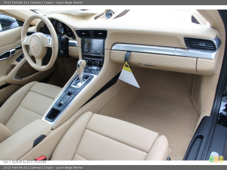 Luxor Beige Interior Dashboard for the 2013 Porsche 911 Carrera S Coupe #83633590