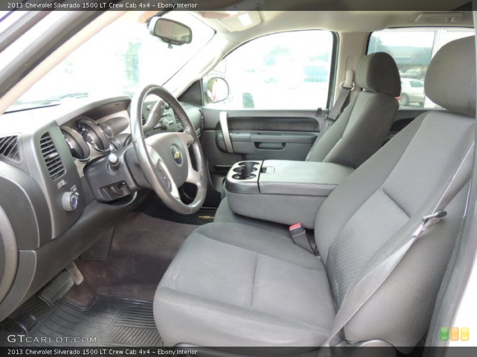 Ebony Interior Front Seat for the 2013 Chevrolet Silverado 1500 LT Crew Cab 4x4 #83634973