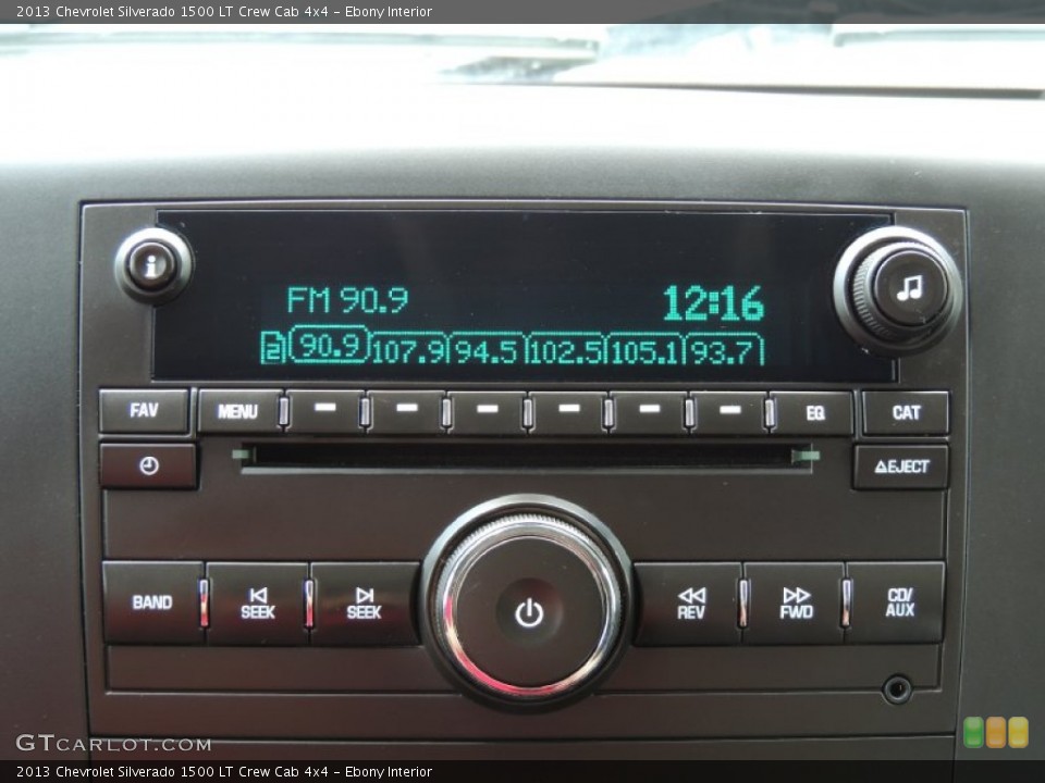 Ebony Interior Audio System for the 2013 Chevrolet Silverado 1500 LT Crew Cab 4x4 #83635115