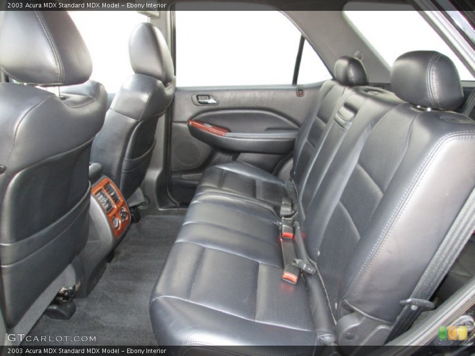 Ebony Interior Rear Seat for the 2003 Acura MDX  #83640139