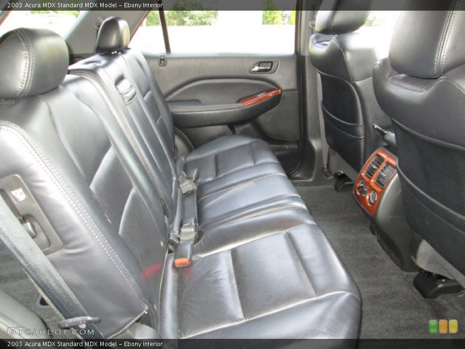 Ebony Interior Rear Seat for the 2003 Acura MDX  #83640165