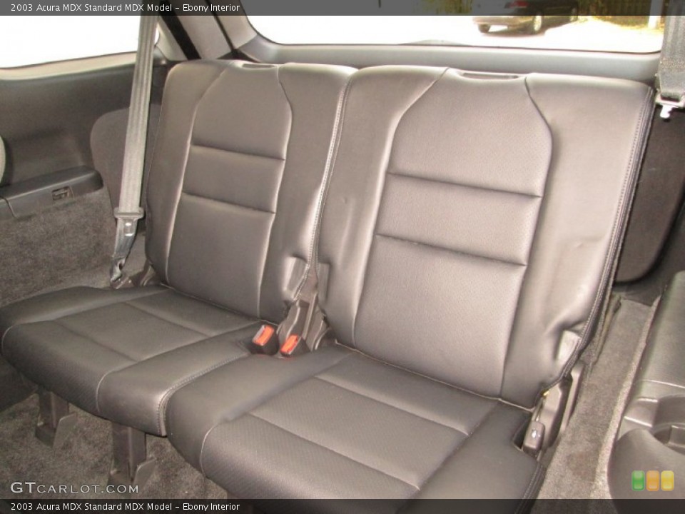 Ebony Interior Rear Seat for the 2003 Acura MDX  #83640187