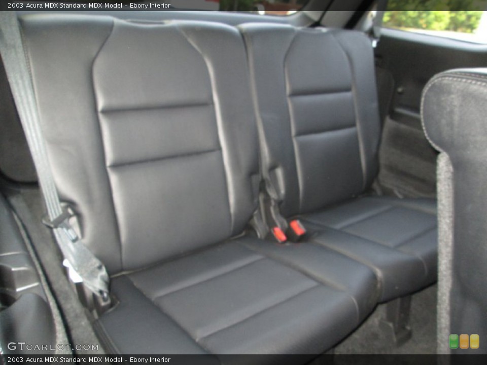 Ebony Interior Rear Seat for the 2003 Acura MDX  #83640205
