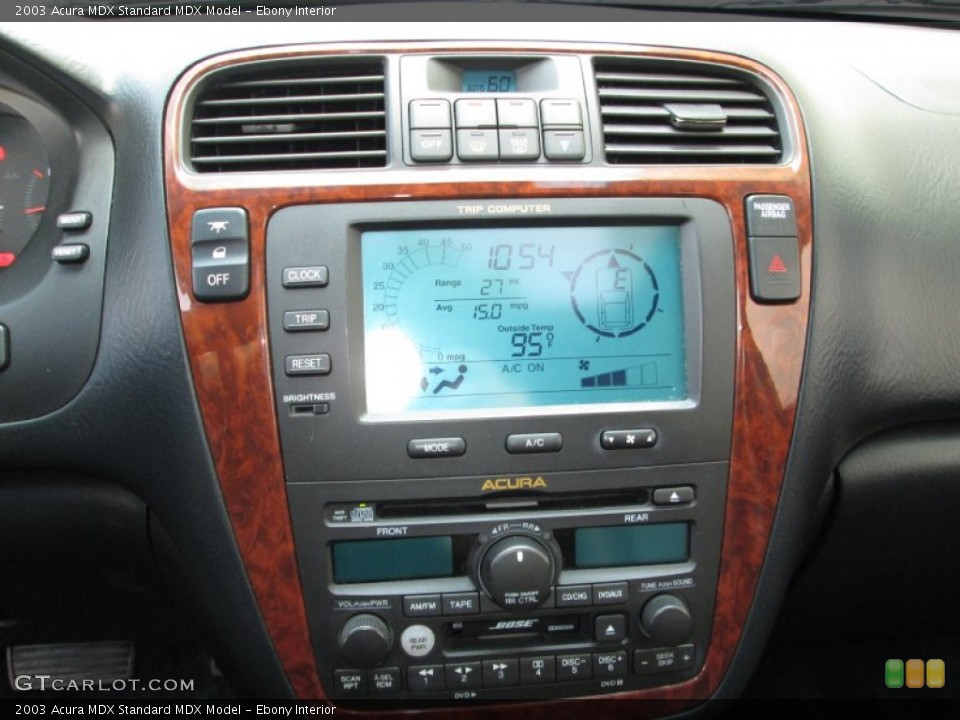 Ebony Interior Controls for the 2003 Acura MDX  #83640304