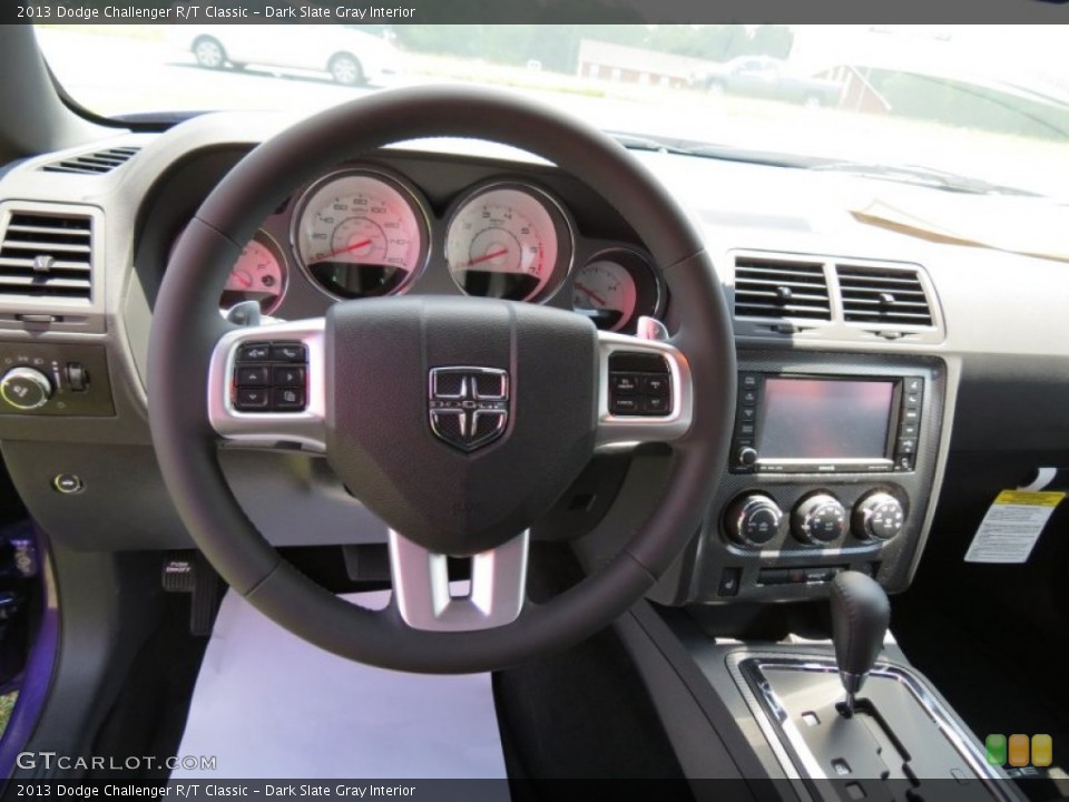 Dark Slate Gray Interior Dashboard for the 2013 Dodge Challenger R/T Classic #83642146