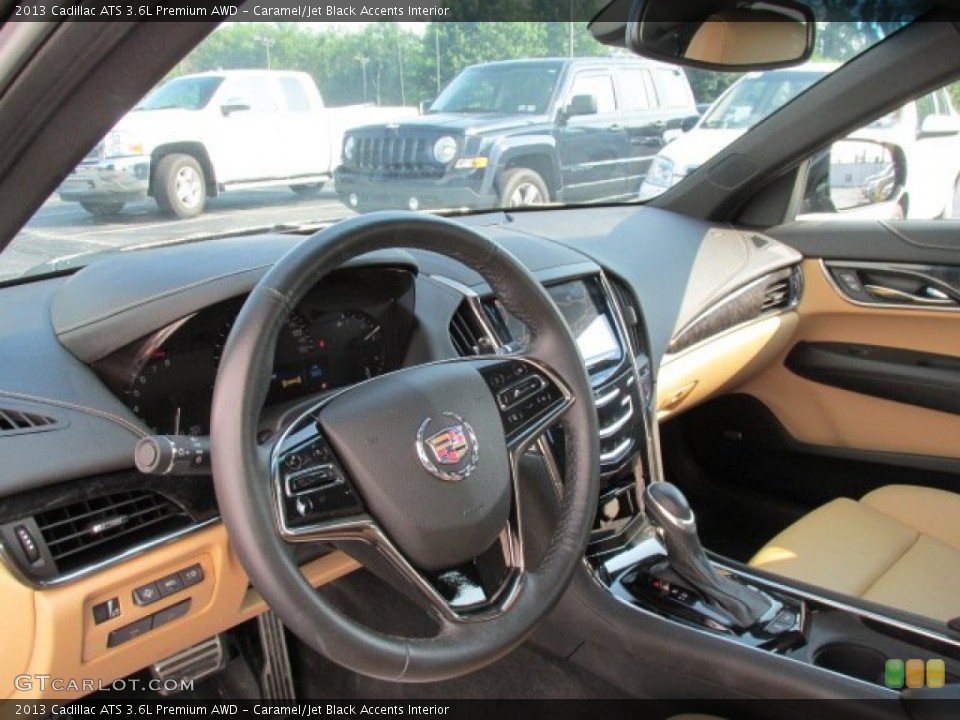 Caramel/Jet Black Accents Interior Dashboard for the 2013 Cadillac ATS 3.6L Premium AWD #83642566