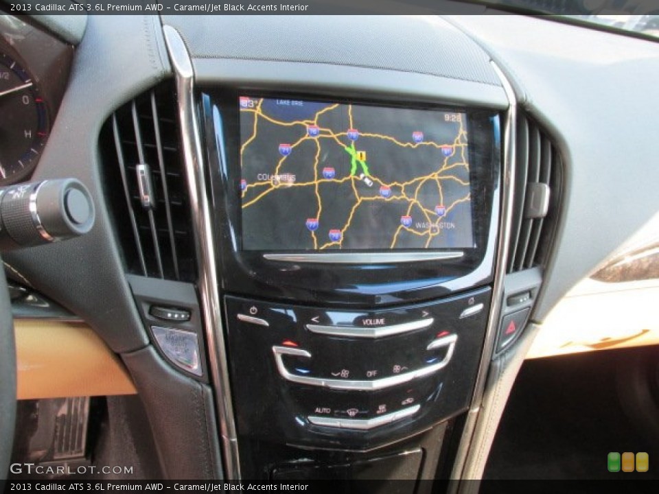 Caramel/Jet Black Accents Interior Navigation for the 2013 Cadillac ATS 3.6L Premium AWD #83642674