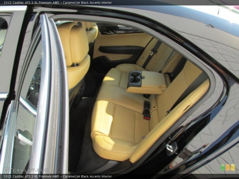 Caramel/Jet Black Accents Interior Rear Seat for the 2013 Cadillac ATS 3.6L Premium AWD #83642758