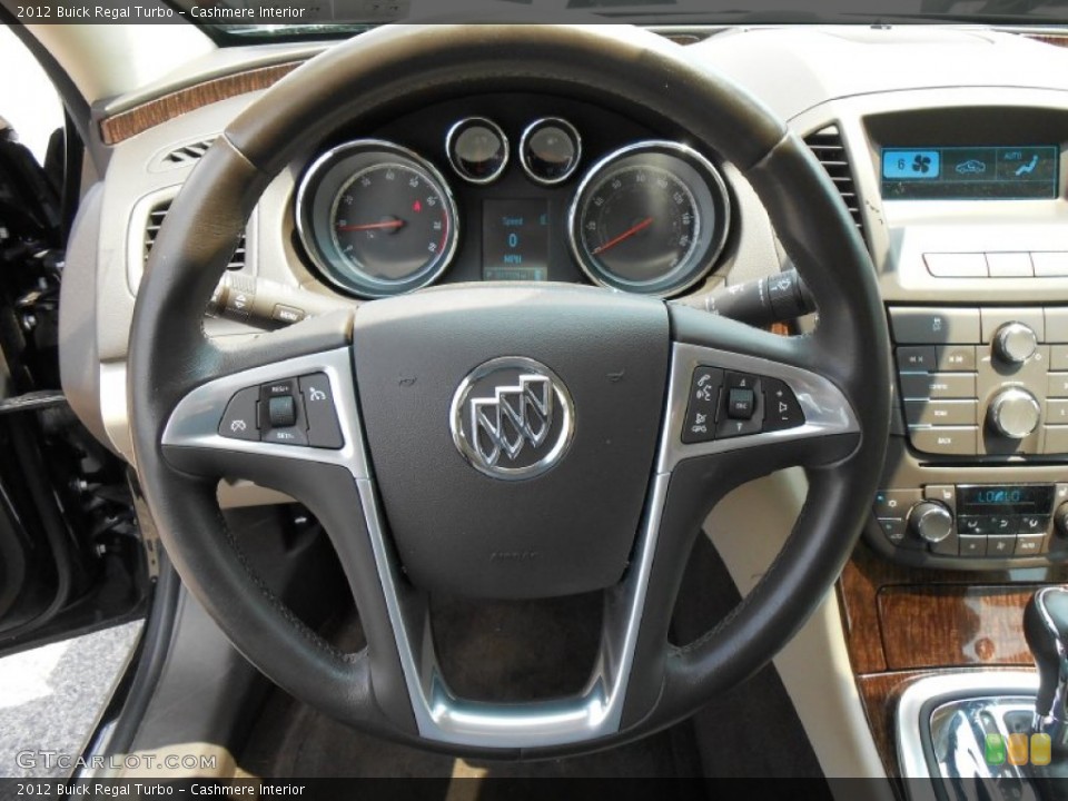 Cashmere Interior Steering Wheel for the 2012 Buick Regal Turbo #83643475