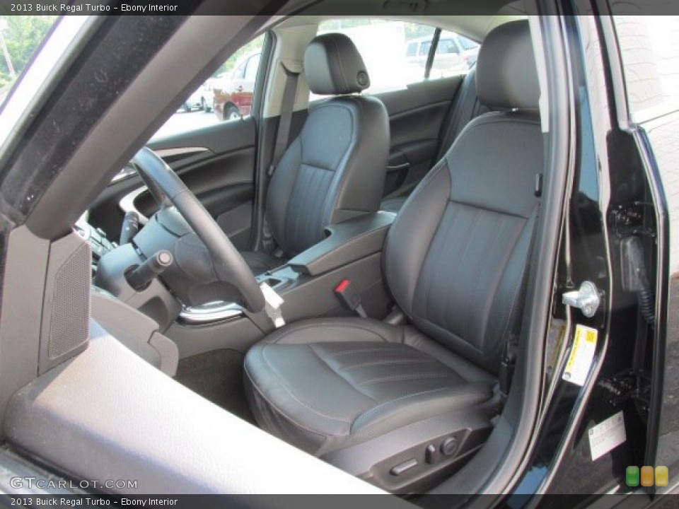 Ebony Interior Front Seat for the 2013 Buick Regal Turbo #83643850