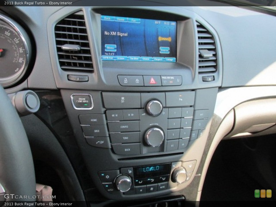 Ebony Interior Controls for the 2013 Buick Regal Turbo #83643913