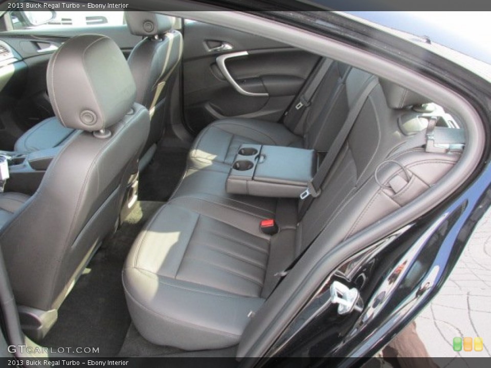 Ebony Interior Rear Seat for the 2013 Buick Regal Turbo #83643961