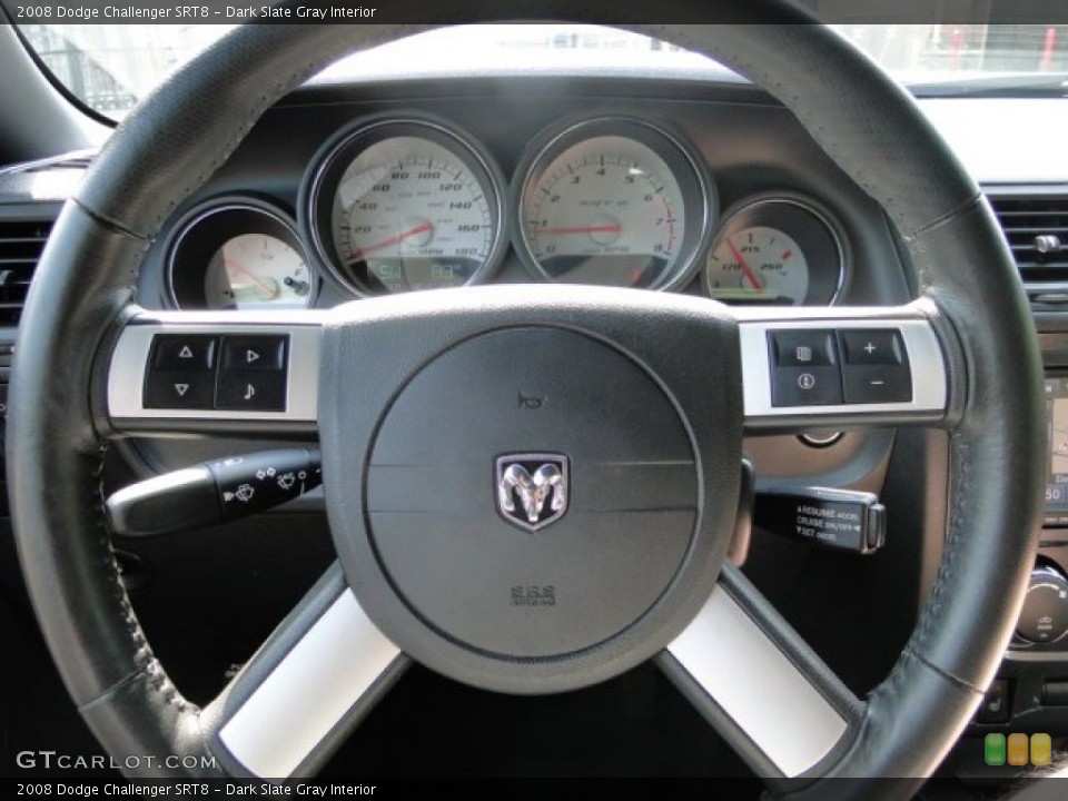 Dark Slate Gray Interior Steering Wheel for the 2008 Dodge Challenger SRT8 #83644015
