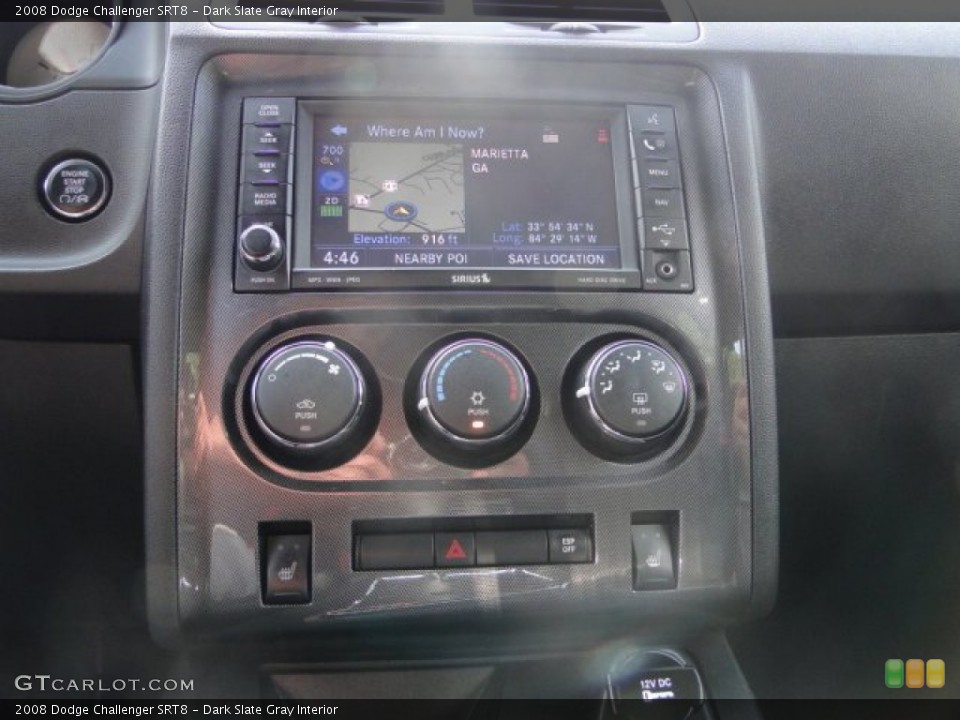 Dark Slate Gray Interior Controls for the 2008 Dodge Challenger SRT8 #83644171