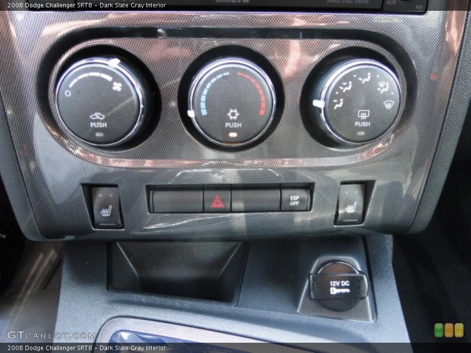 Dark Slate Gray Interior Controls for the 2008 Dodge Challenger SRT8 #83644198