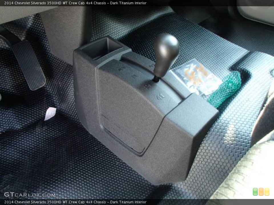 Dark Titanium Interior Controls for the 2014 Chevrolet Silverado 3500HD WT Crew Cab 4x4 Chassis #83644507