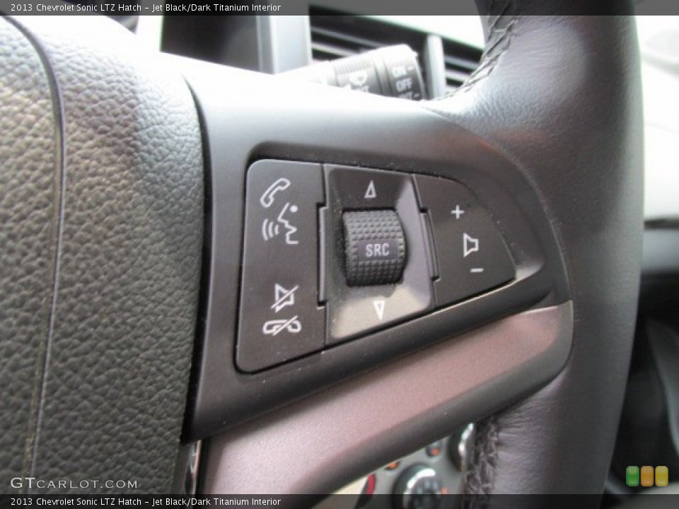 Jet Black/Dark Titanium Interior Controls for the 2013 Chevrolet Sonic LTZ Hatch #83645290