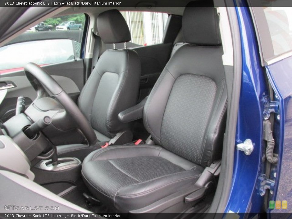 Jet Black/Dark Titanium Interior Front Seat for the 2013 Chevrolet Sonic LTZ Hatch #83645314