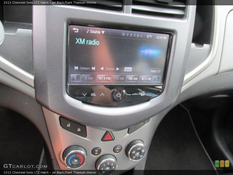 Jet Black/Dark Titanium Interior Controls for the 2013 Chevrolet Sonic LTZ Hatch #83645380