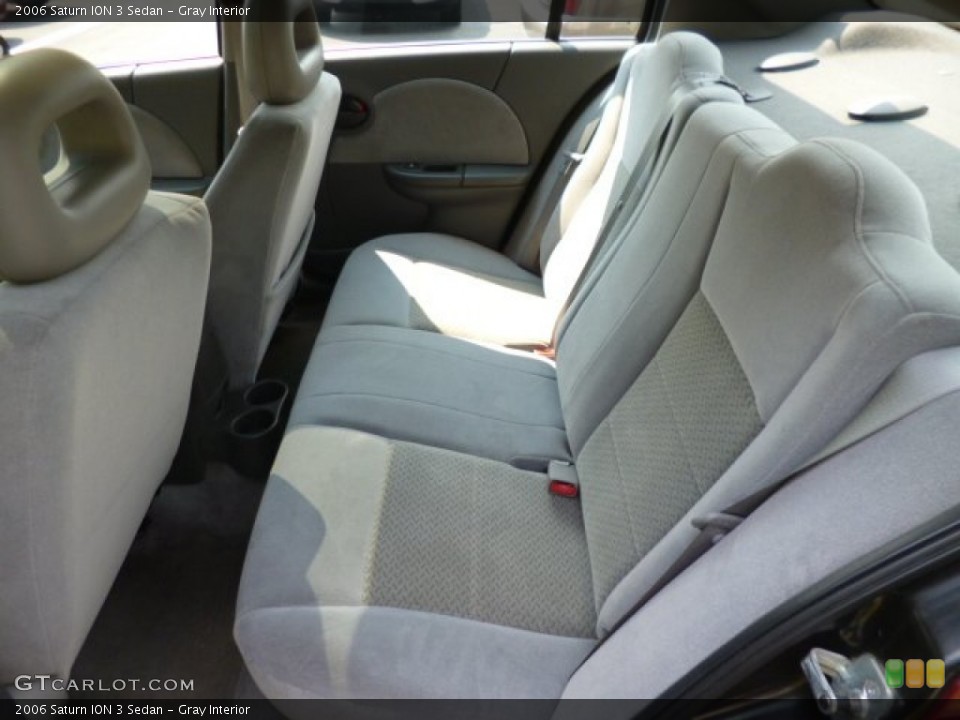 Gray Interior Rear Seat for the 2006 Saturn ION 3 Sedan #83646592
