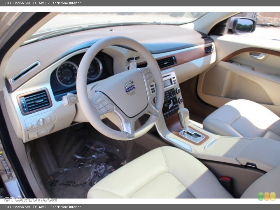 Sandstone Interior Prime Interior for the 2010 Volvo S80 T6 AWD #83648098