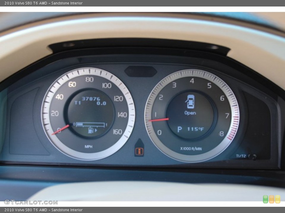 Sandstone Interior Gauges for the 2010 Volvo S80 T6 AWD #83648293