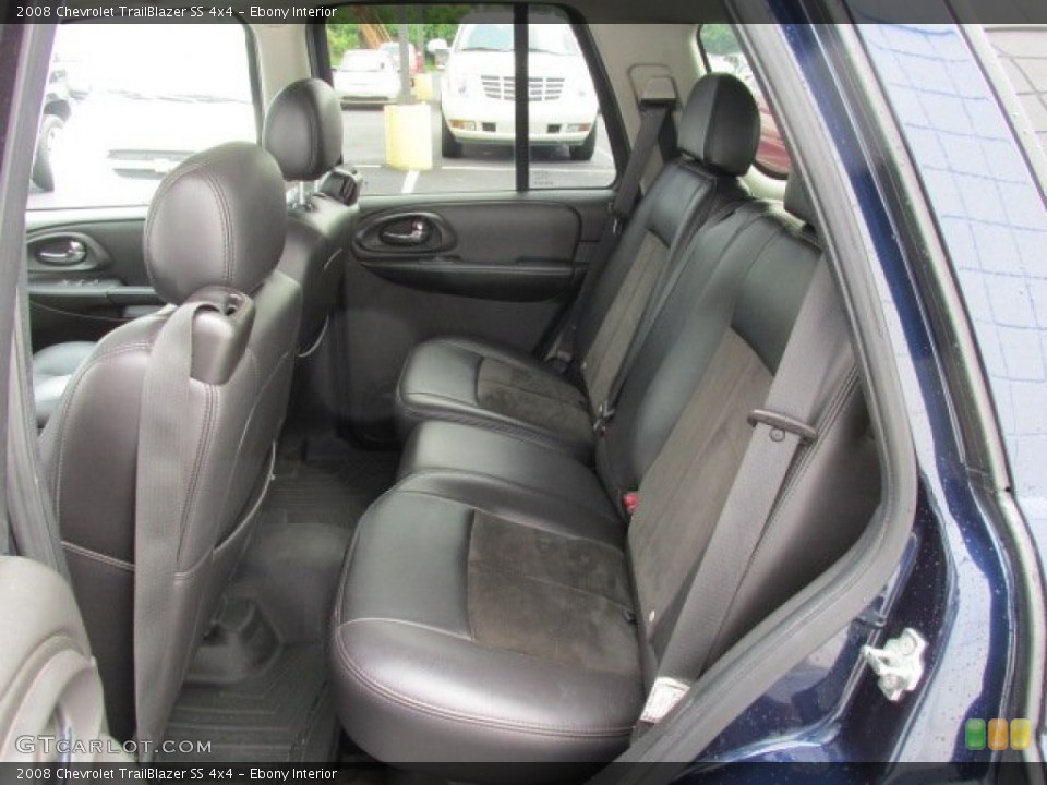 Ebony Interior Rear Seat for the 2008 Chevrolet TrailBlazer SS 4x4 #83649025