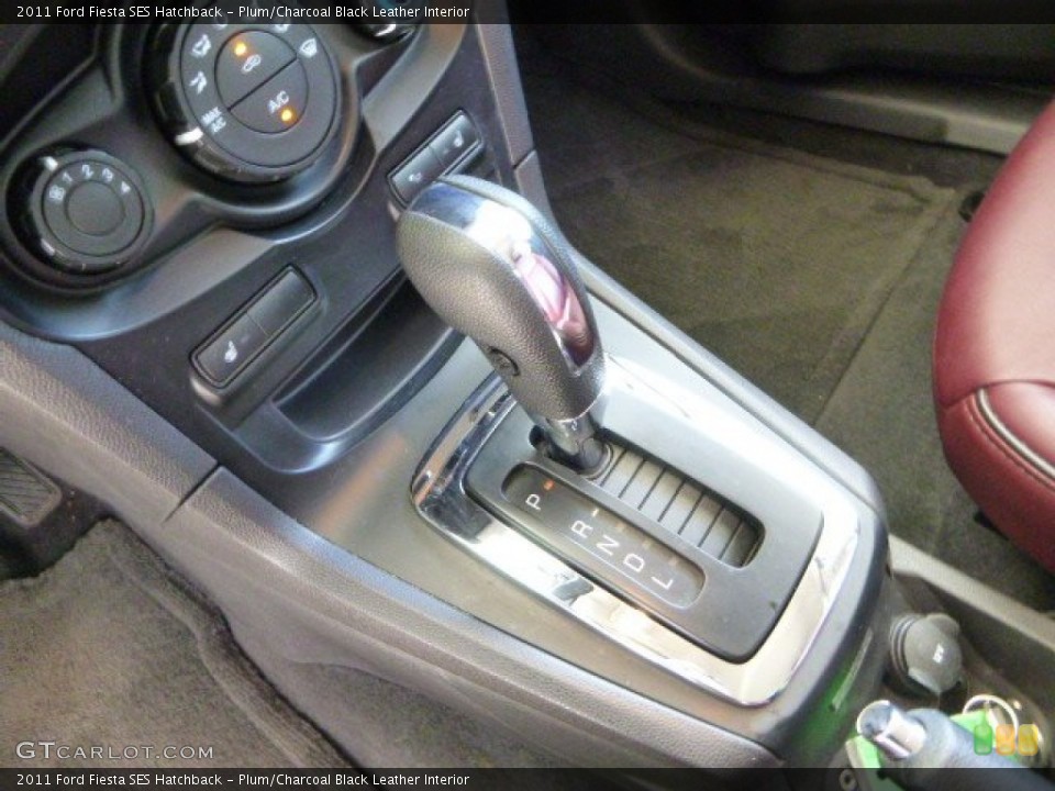 Plum/Charcoal Black Leather Interior Transmission for the 2011 Ford Fiesta SES Hatchback #83649784