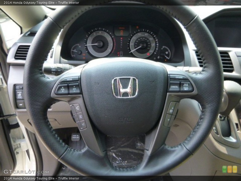 Truffle Interior Steering Wheel for the 2014 Honda Odyssey Touring Elite #83654446