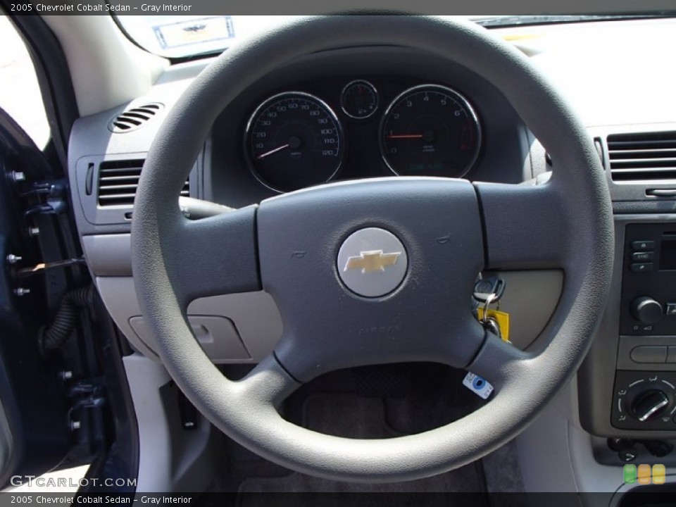 Gray Interior Steering Wheel for the 2005 Chevrolet Cobalt Sedan #83654632