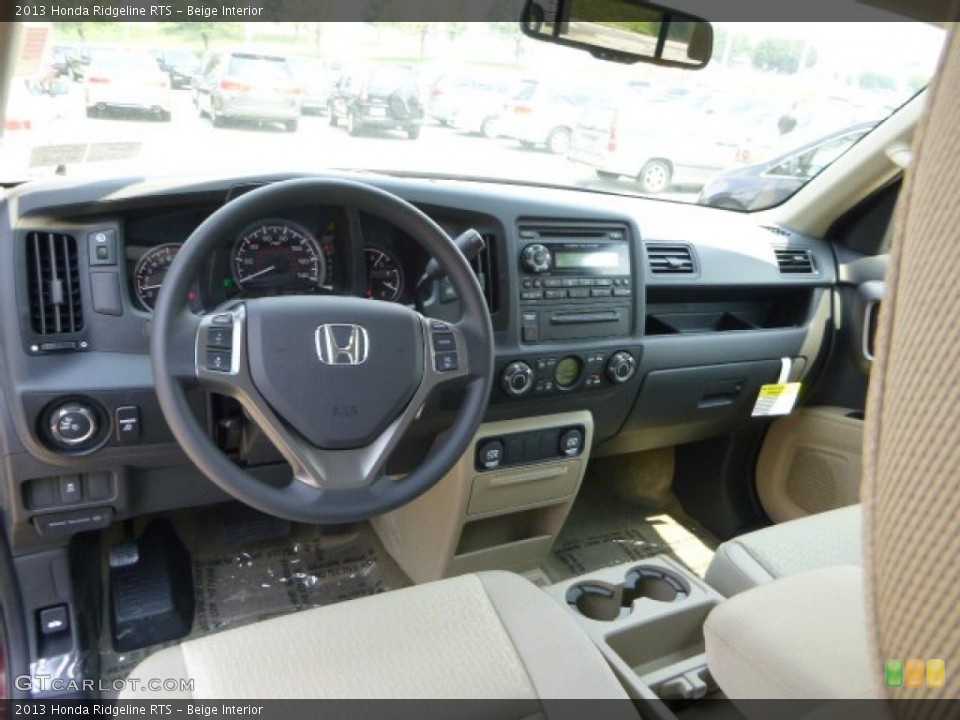 Beige Interior Dashboard for the 2013 Honda Ridgeline RTS #83654788