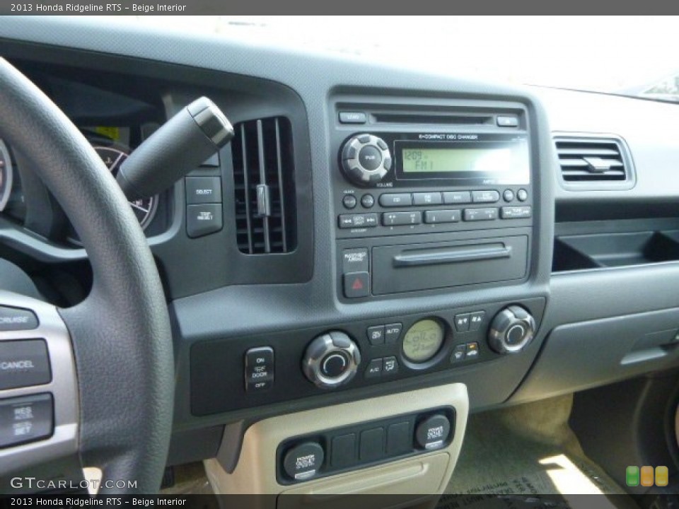 Beige Interior Controls for the 2013 Honda Ridgeline RTS #83654923