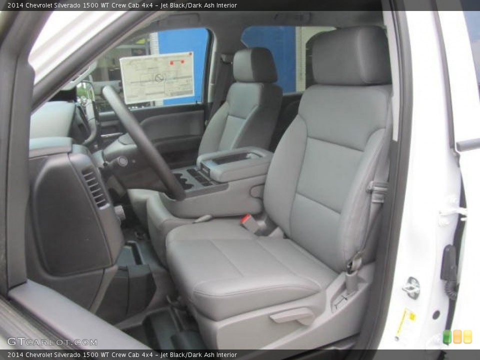 Jet Black/Dark Ash Interior Front Seat for the 2014 Chevrolet Silverado 1500 WT Crew Cab 4x4 #83655124