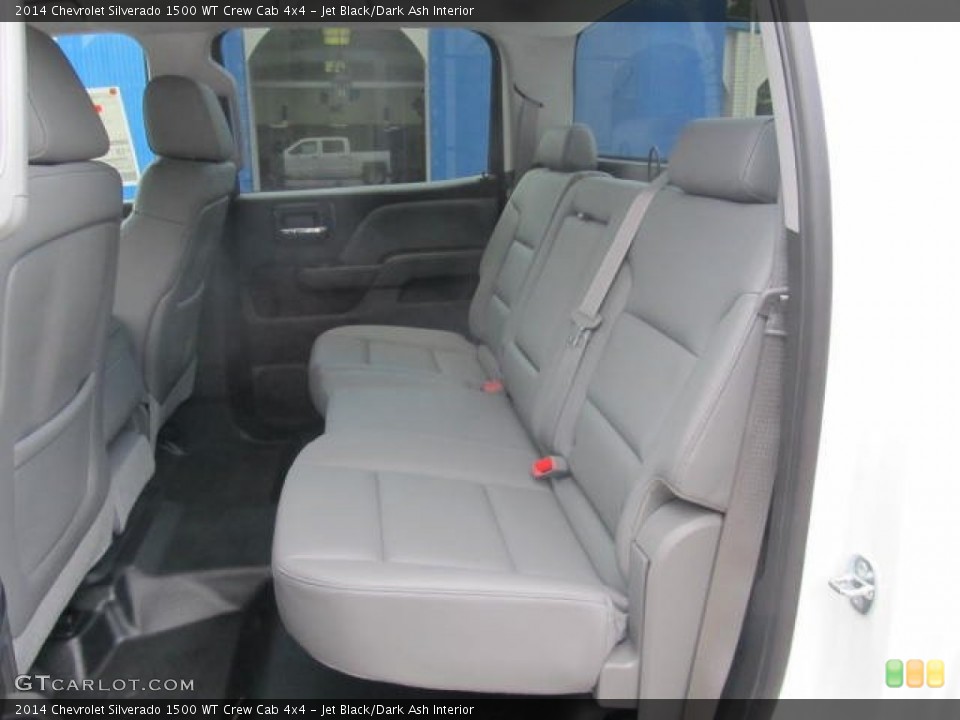 Jet Black/Dark Ash Interior Rear Seat for the 2014 Chevrolet Silverado 1500 WT Crew Cab 4x4 #83655146