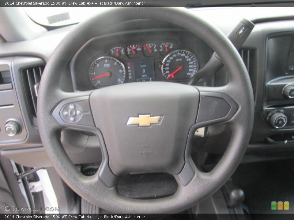 Jet Black/Dark Ash Interior Steering Wheel for the 2014 Chevrolet Silverado 1500 WT Crew Cab 4x4 #83655190