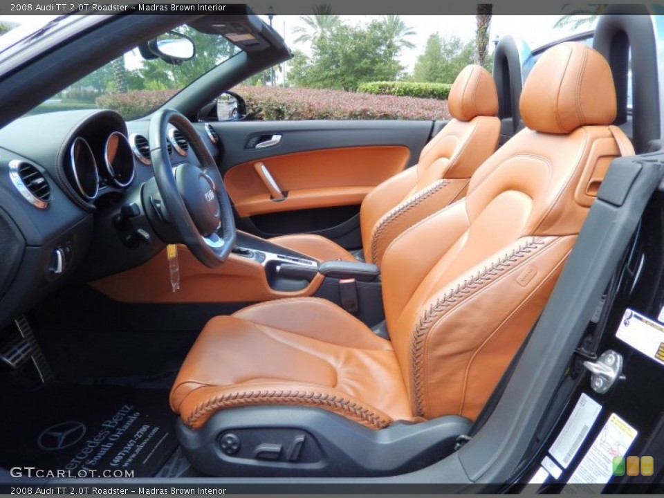 Madras Brown Interior Front Seat for the 2008 Audi TT 2.0T Roadster #83659918