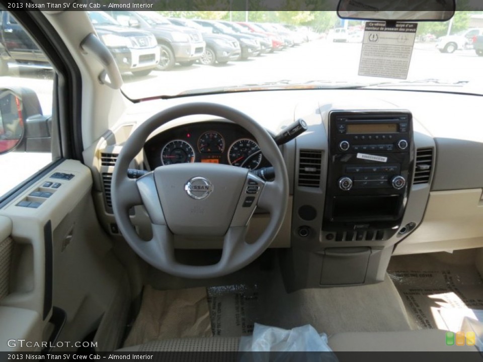 Almond Interior Dashboard for the 2013 Nissan Titan SV Crew Cab #83664445