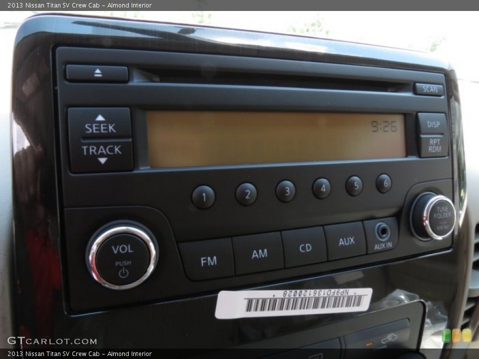 Almond Interior Audio System for the 2013 Nissan Titan SV Crew Cab #83664505
