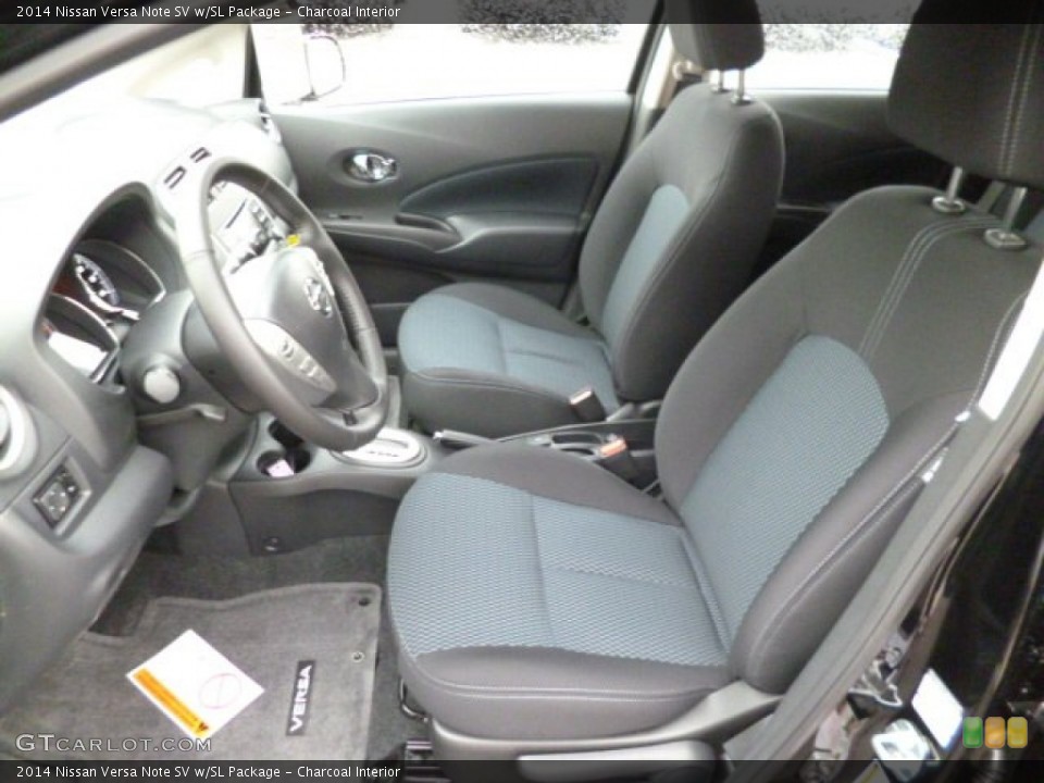 Charcoal Interior Front Seat for the 2014 Nissan Versa Note SV w/SL Package #83669938