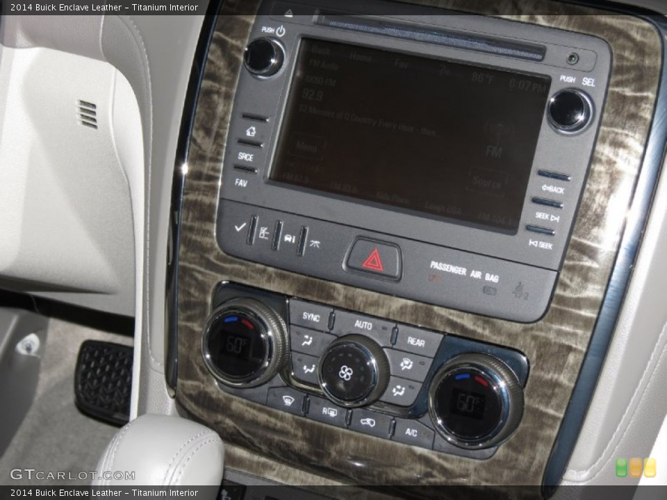 Titanium Interior Controls for the 2014 Buick Enclave Leather #83670754