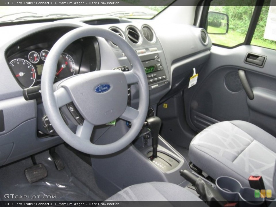 Dark Gray Interior Prime Interior for the 2013 Ford Transit Connect XLT Premium Wagon #83672182