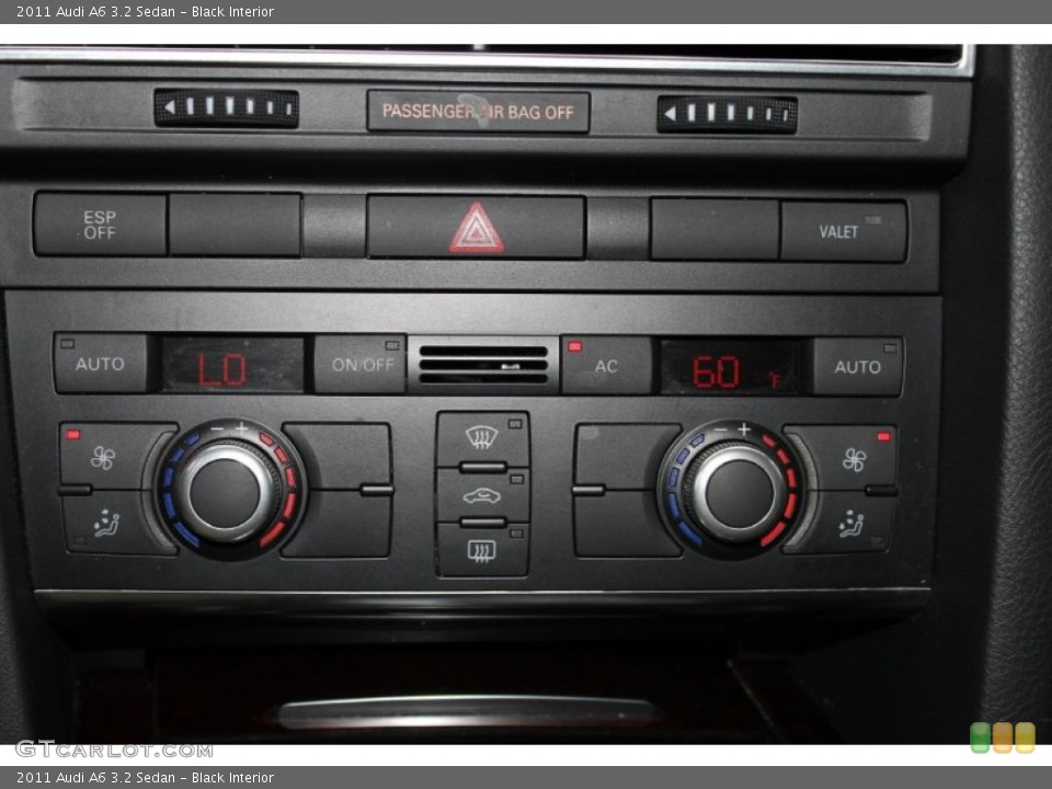 Black Interior Controls for the 2011 Audi A6 3.2 Sedan #83675500
