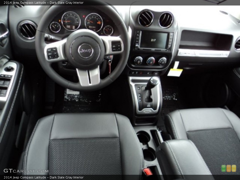 Dark Slate Gray Interior Dashboard for the 2014 Jeep Compass Latitude #83676349