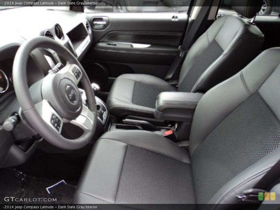 Dark Slate Gray Interior Front Seat for the 2014 Jeep Compass Latitude #83676367