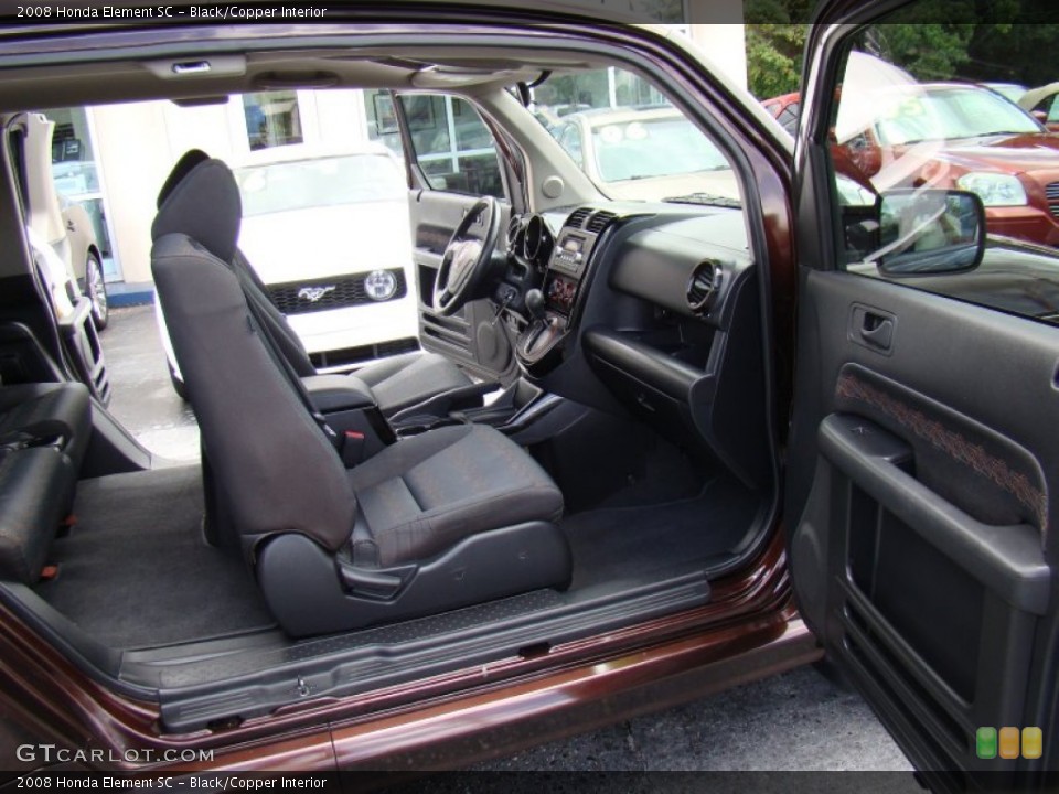 Black/Copper Interior Front Seat for the 2008 Honda Element SC #83677393