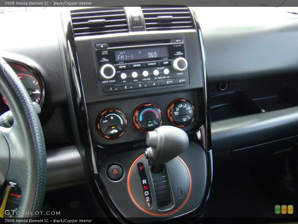 Black/Copper Interior Controls for the 2008 Honda Element SC #83677486