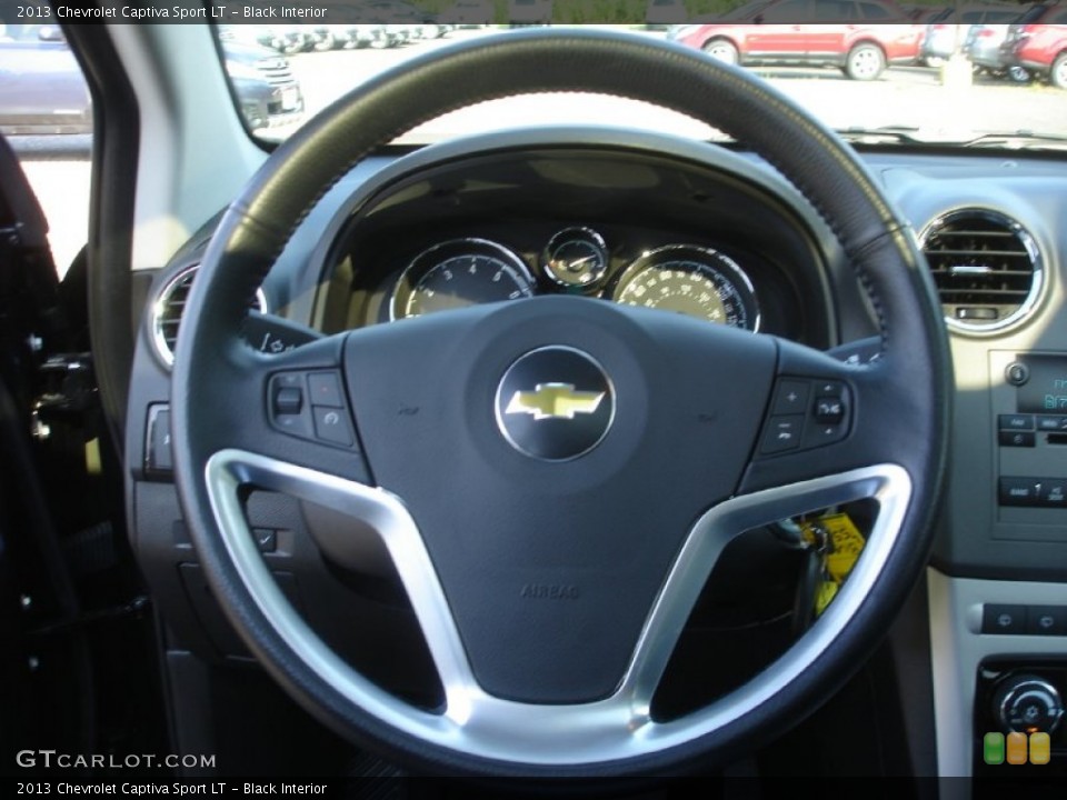 Black Interior Steering Wheel for the 2013 Chevrolet Captiva Sport LT #83681740