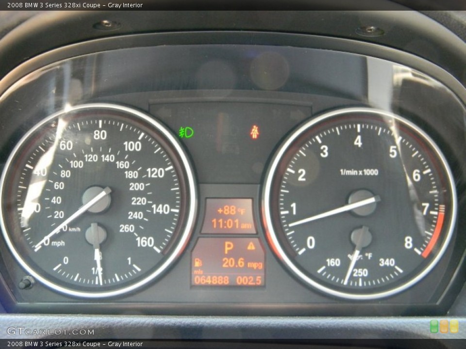 Gray Interior Gauges for the 2008 BMW 3 Series 328xi Coupe #83682262
