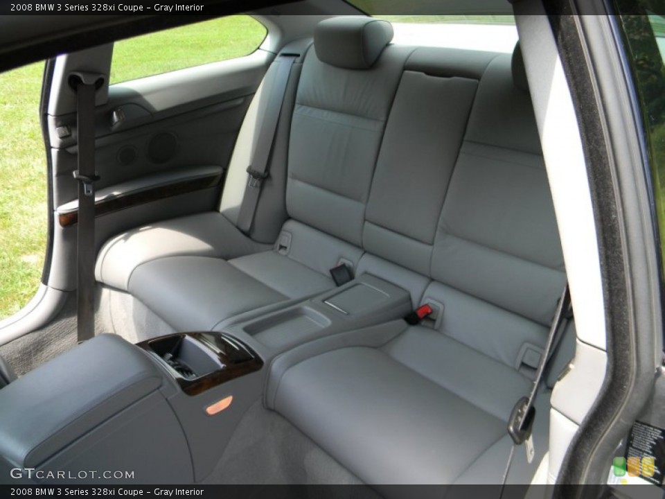Gray Interior Rear Seat for the 2008 BMW 3 Series 328xi Coupe #83682352